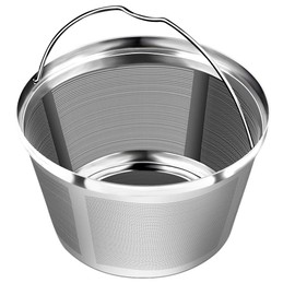8-12 Cup Reusable Basket Coffee Filters, Perfect Fit for Mr. Coffee, Black & Decker, Krups Coffee Makers