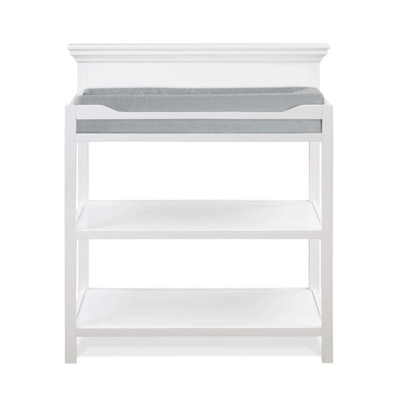 Pemberly Row Universal Traditional Wood Changing Table in White