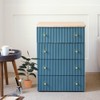 Bono House Camilla Thembaboard Wood Top 4-Drawer Chest (6 Colors)