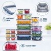 48-Piece Airtight Food Storage Container Set, 24 BPA-Free Stackable Plastic