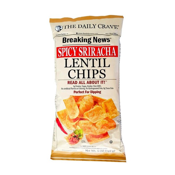 The Daily Crave Chip Lentil Spicy Srirach 5oz