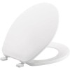 Mainline ML70000 Round Toilet Seat Plastic White 1/2"