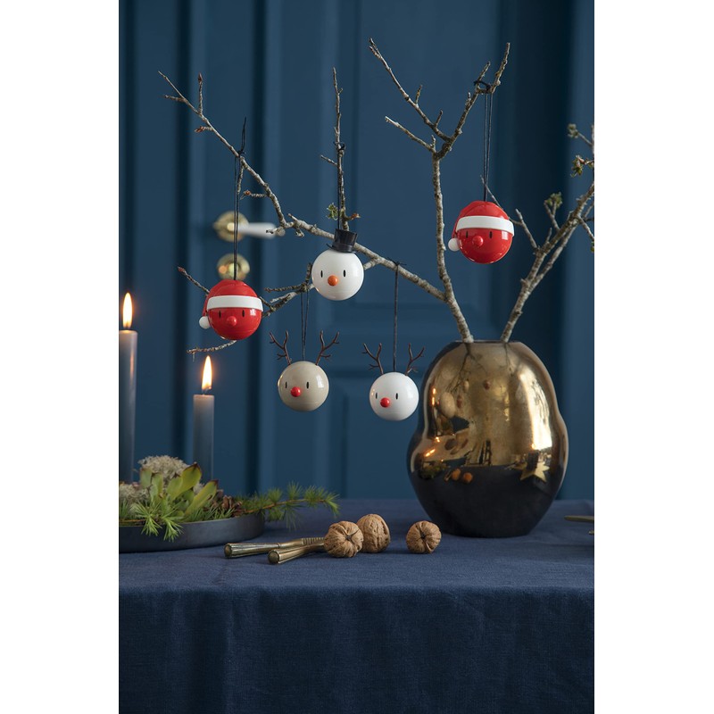 Hoptimist Snowman Ornament 5.2 x 5.8 x 6.8 cm Pack