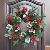 Ainkou 2pcs Clear 12" Wreath Hanger Hook Christmas Wreaths Holders