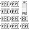 (50 Pack) CML Decorator Wall Light Switch, Single Pole Switch,