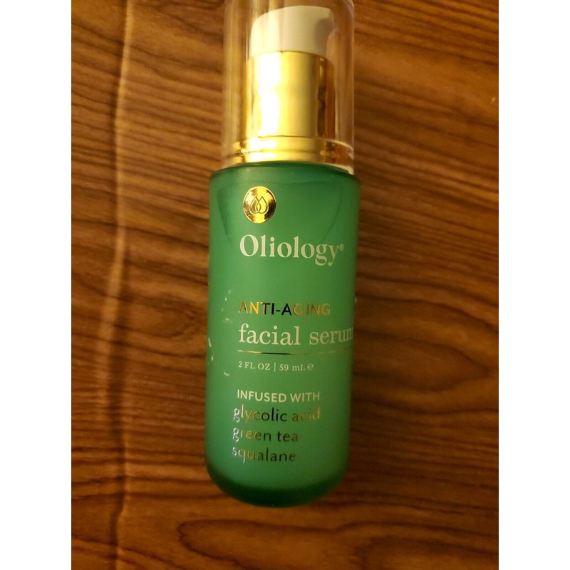 OLIOLOGY FACIAL OIL INFUSED WITH GLYCOLIC ACID ,GREEN TEA &