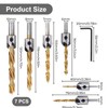 Drill Countersink, 7-Piece Wood Drill Bit with Countersink Drill Wood