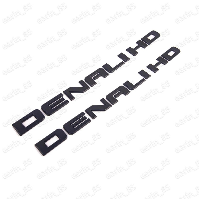 GMC 2x Denali HD Side Door Tailgate Letter Nameplate Emblem