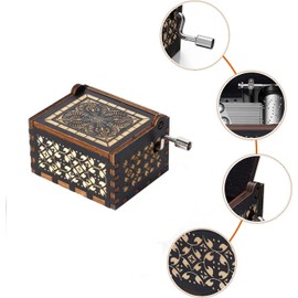 Cuzit Engraved Music Box The Lord of the Rings Music Toy Novelty Jewellery Gifts for Birthday Valentine's Day Christmas Thanksgiving