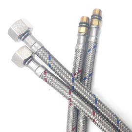 Beelee Connection Hose Fitting G3/8 x M10 Connection Hose Water Inlet Hoses Extension for Tap Mixer Tap