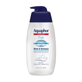 Aquaphor Baby Wash & Shampoo Fragrance Free - 16.9 oz, Pack of 4
