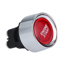 12 V Car Start Button, Engine Start Button, Car Engine Start Button DC 12 V, 3 Pins Engine Start Button, Waterproof, 22 mm, Push Button Ignition Switch, for Boat, Truck