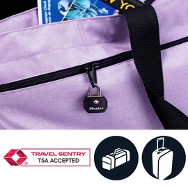 Master Lock 4681EURTBLR TSA Padlocks Key-Operated 30 mm Set of 2