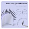 ANNAFRIS ComicSpire, 0.07D, 8-15 Eyelash Extensions, Artificial Eyelash Clusters, Volume