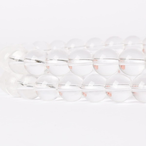 Clear Quartz Crystal Natural Gemstone Beads for Jewelry Making -
