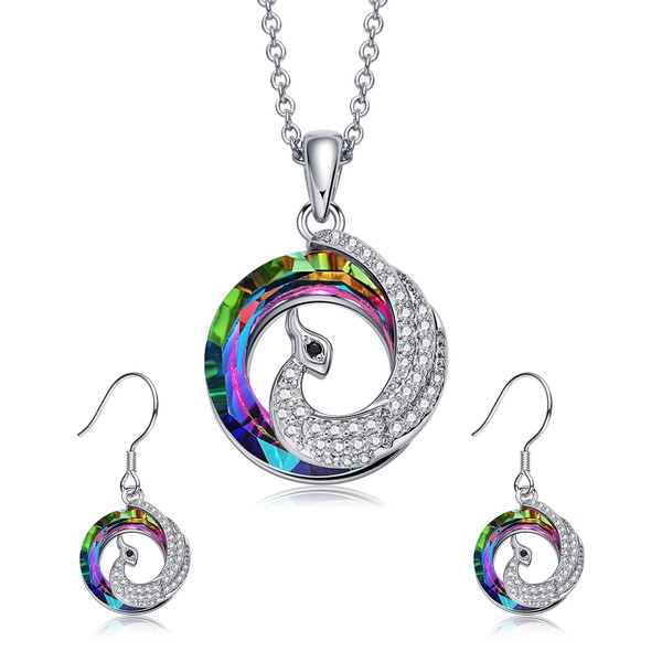 Women Necklace Sets Gold Silver Plated Jewelry Gift for Wedding