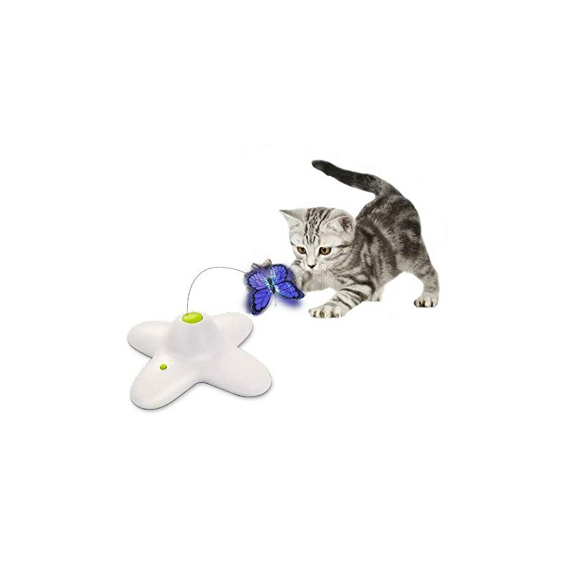 ALL FOR PAWS Interactive Flutter Bug Cat Butterfly Toy with