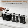 3Pcs Stackable Lids Organizer Compatible with Rubbermaid Brilliance Lids for