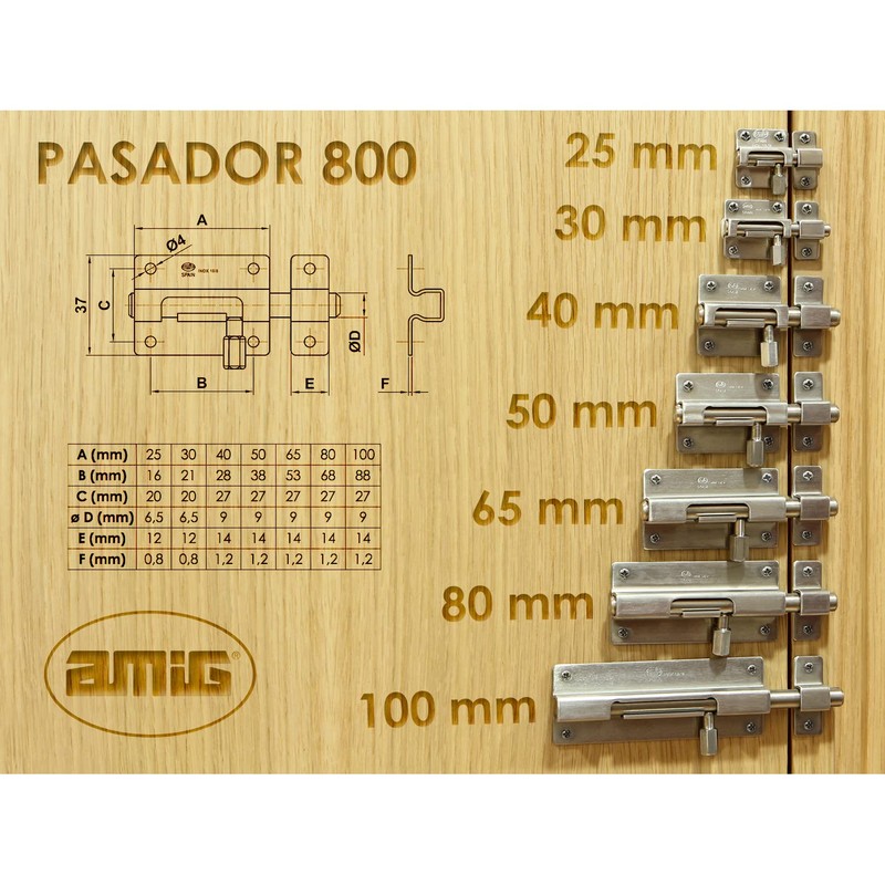 Amig - Stainless Steel Door Bolt | Bolt Mod. 800