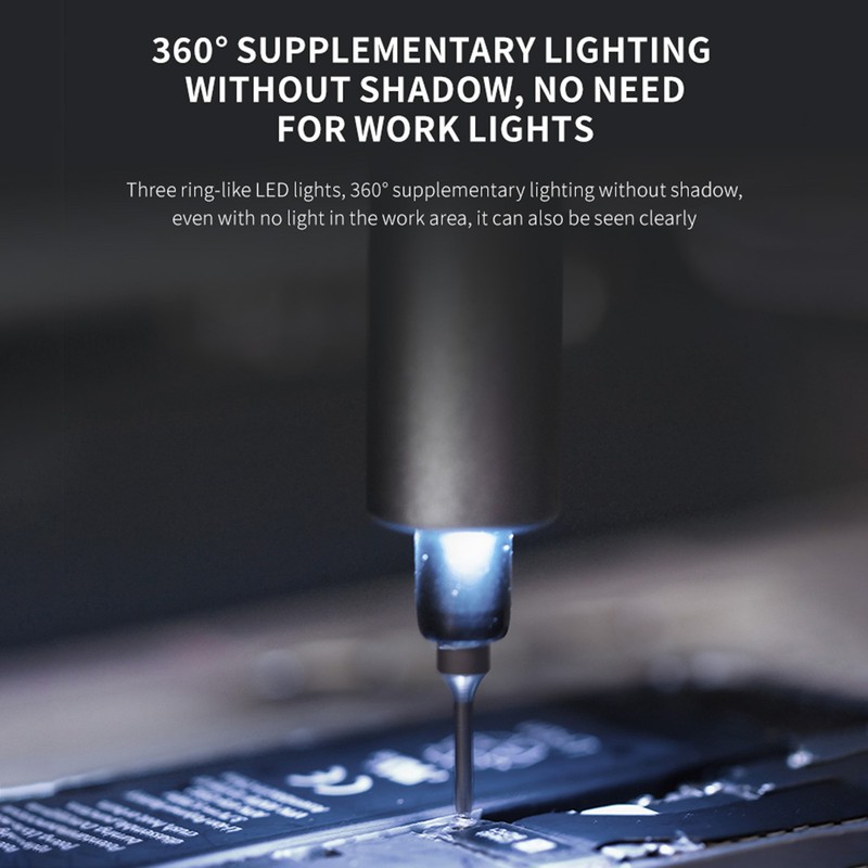 iFu D2Plus Lithium Electric Screwdriver Kit Mini Portable Power/Manual Screw