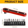 Lotsdonxia Ratchet Wrench Set Mini 36-Tooth L-Bend Screwdriver Ideal for