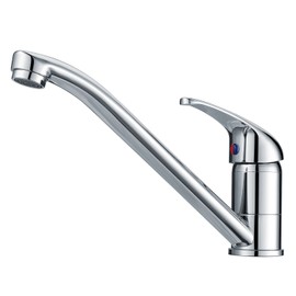 Kitchen Tap Brass 360° Rotatable Kitchen Tap High Pressure Sink Tap with 2 Connections for Cold Water and Water Water Chrome