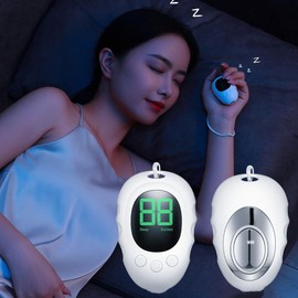 CLSSLVVBN Improve And Convenient To Sleep Device Handheld Aid Comfortable To Current Sleep Instrument Sleep Frequency For Device, white