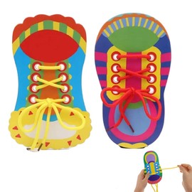 XUZOPIM Pack of 2 Bow Tying Learning Children Shoes Tying Learning Children Bow Tie Learning Laces Learning Teaching Aid For Children Early Learning For Children Shoelace Toy
