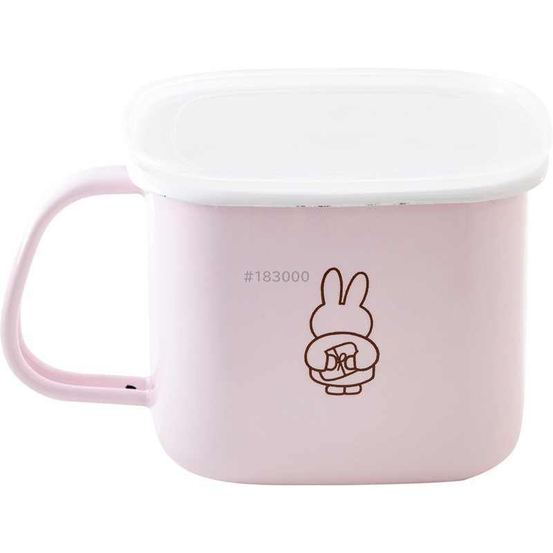 Miffy Pastel Square Miso Pot, Pink