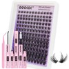 GGOKOK Lash Clusters Kit Wispy Lash Extension Kit 10-18mm Cluster