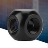 ASHATA 3 Way PC Water Cooling Adapter G1/4 Female Thread