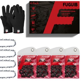 Set di 4 Catene per motosega, 35 cm 1,1 mm 3/8"LP, 50 maglie motrici