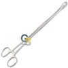 G.S FOERSTER Sponge Forceps 9.5" Straight FENESTRATED Oval Serrated Jaws