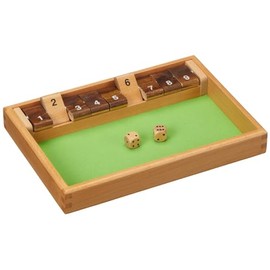 Philos 3119 Puzzle Games Shut The Box 9Er, Brown