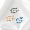 SSQKYZCSYZ 5Pcs Stainless Steel Nose Rings Hoop Gradient Nose Studs