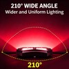 MDEOOSKY 6 Pods Red Rock Lights 18 LEDs Chips Waterproof