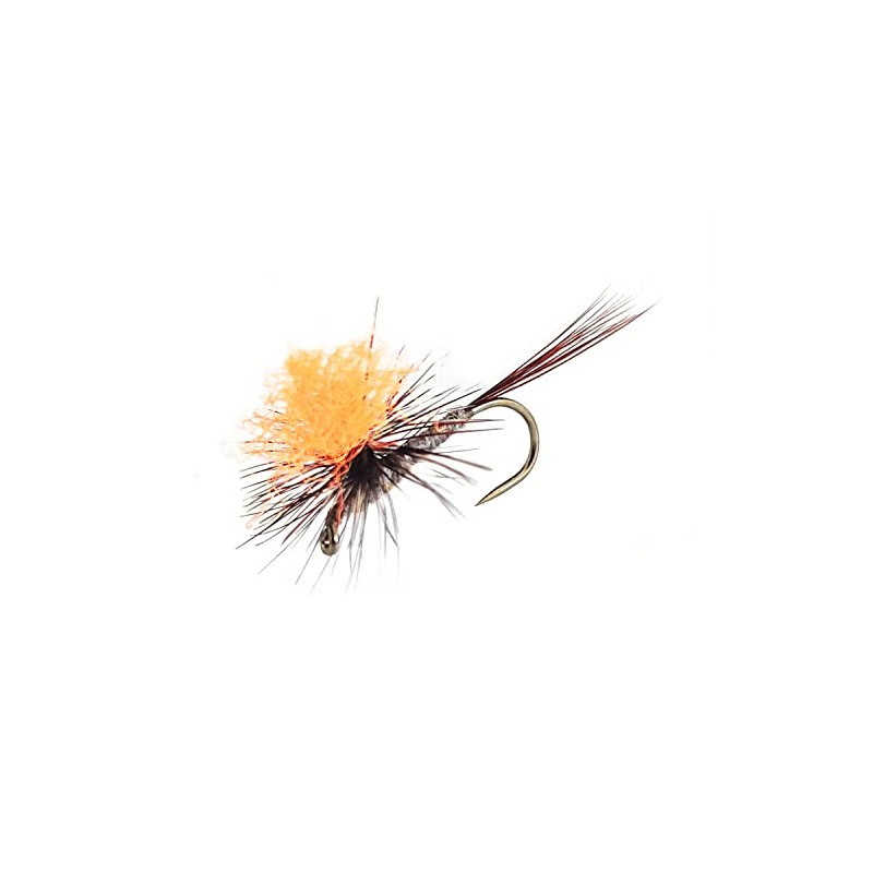 river peak parachute adams barbless by domestic proteyer (#16, orange
