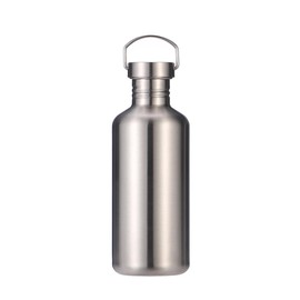 17/25 oz Common household Single Walled Stainless Steel Leak Proof Sports Water Bottle 18/8(304) Cup for Cyclists, Runners, Hikers, Beach Goers, Picnics, Camping - BPA Free(41 oz)