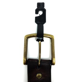 Black Belt Hangers for Retail - Economic Plastic Belt Hooks, 200 Pack