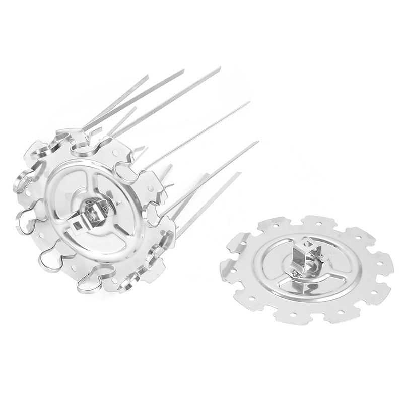 Stainless Steel Roaster Electric Oven Barbecue Skewers Needle Cage Set