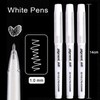 White Gel Pens for Art Drawing Sketching Writing 1.0mm White