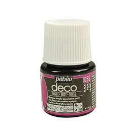 Pebeo Deco Acrylic Matt Paint 45-Milliliter Bottle, Black