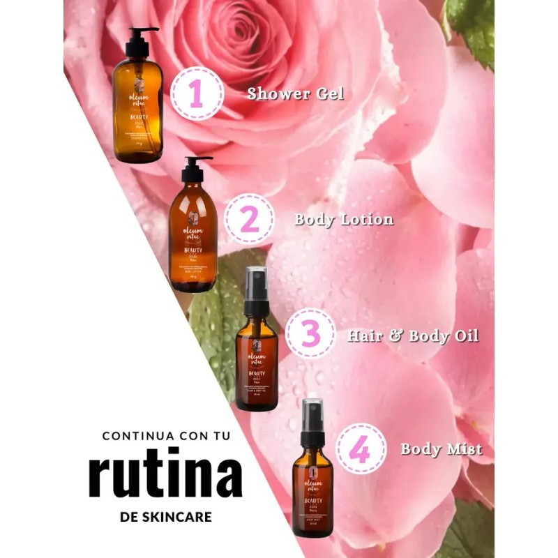 Aceite Para Cabello Con Aceite Esencial De Rosa 60ml
