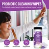 TEEM Compostable, Probiotic Cleaning Wipes with Organic Lavender Oil, Microcleans