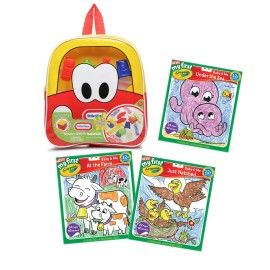 Crayola Make & Create Dough Activity and Coloring Pack with Red & Yellow Backpack