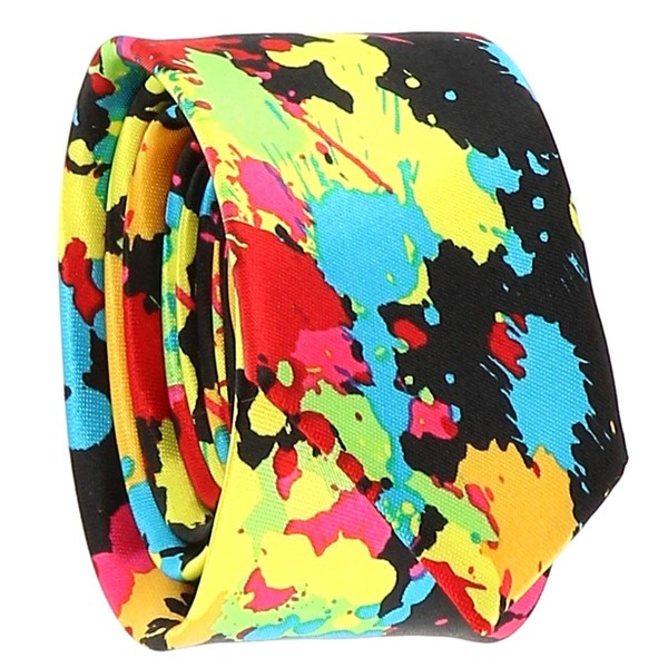 Eclaboussure Tie Multicoloured - Original Mens - Fantasy Neon on