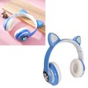 LXB39C Kids Headphone Bluetooth 5.0 Foldable Wireless Glowing Music Cat