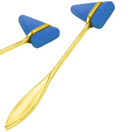 AAProTools Gold Plated Blue - Taylor Tomahawk Reflex Hammer for Examination - Ideal for Students, Nurses, Doctors, Medics, EMT