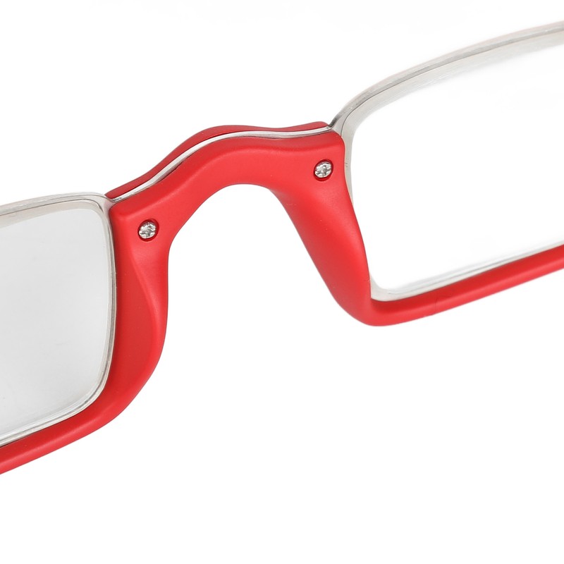 Half Rim Reading Glasses High Definition Spring Hinge Fashionable Rectangular