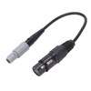 Aviation Headset Adapter 6pin LEMO to 5pin XLR High Density